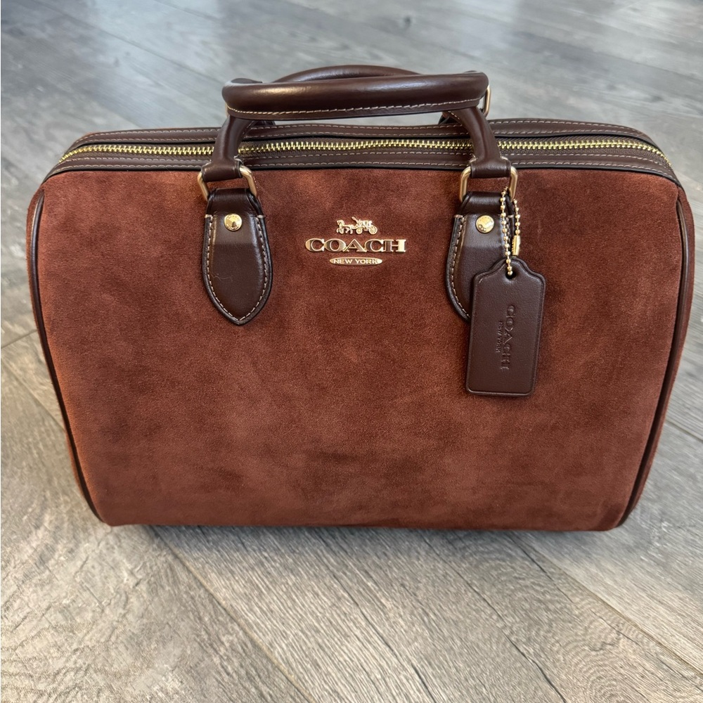 NWT Coach Suede Large Rowan Bag